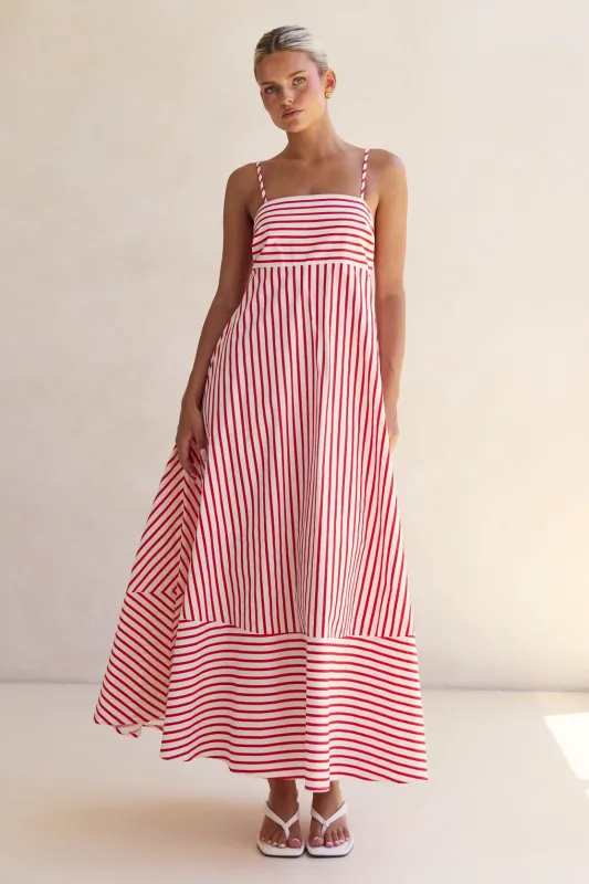Alexis Maxi Dress (Red) sold by Runway Scout