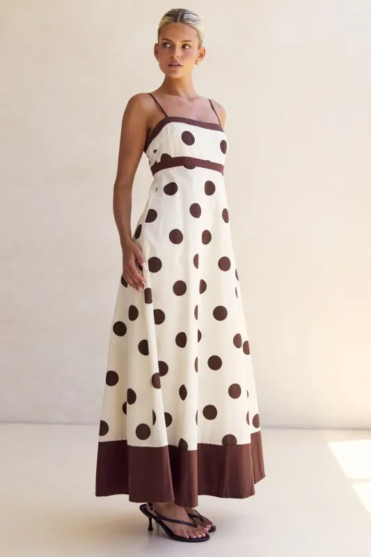 Eliette Maxi Dress (Cream) sold by Runway Scout
