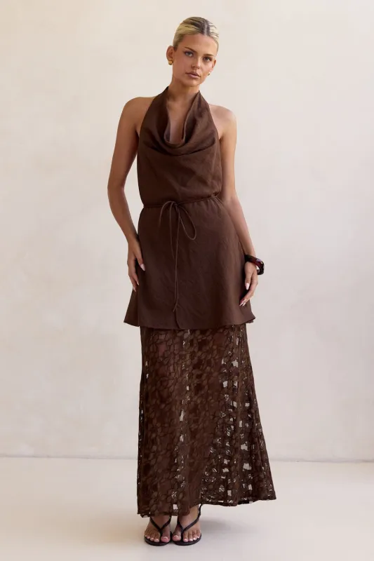 Nadia Set (Chocolate) sold by Runway Scout