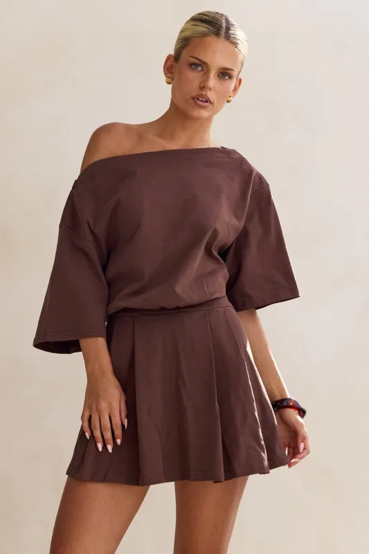 Marni Mini Dress (Chocolate) sold by Runway Scout