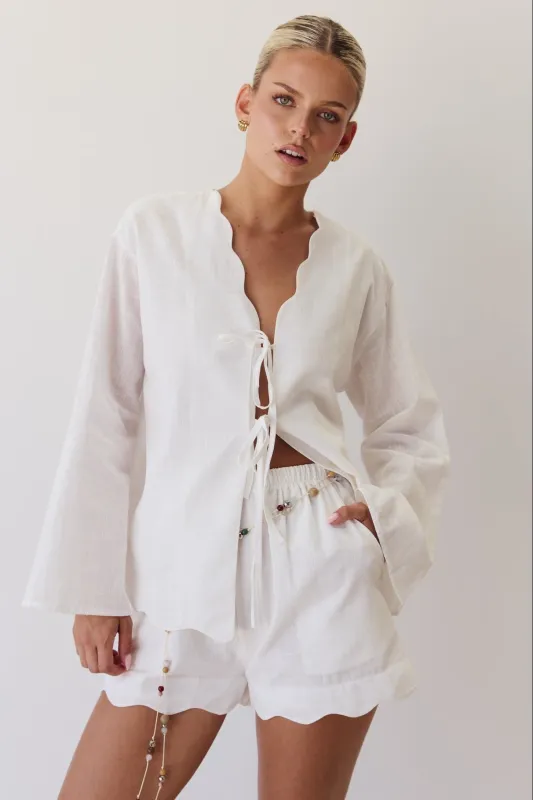 Bridie Set (White) sold by Runway Scout