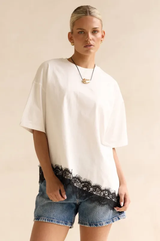 Nora Tee (White/Black) made by Runway Scout