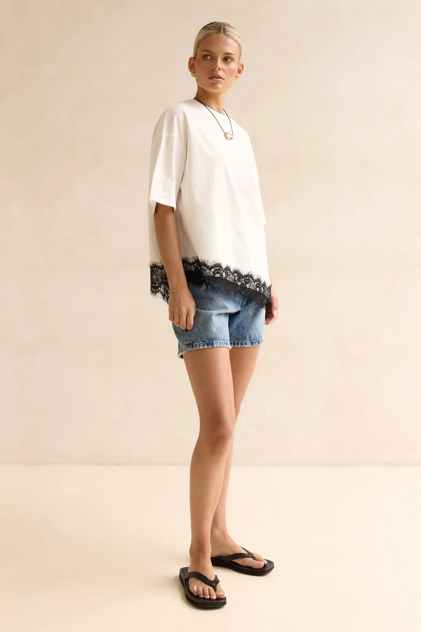 Nora Tee (White/Black) sold by Runway Scout product image thumbnail 4