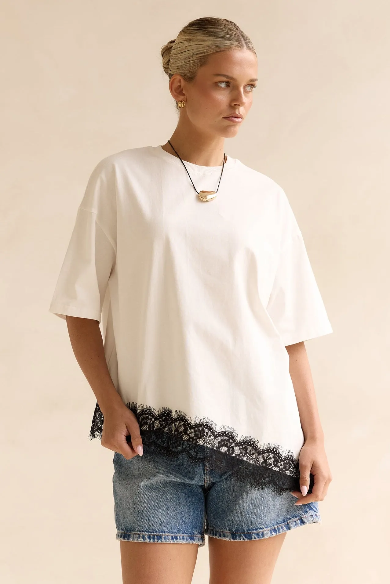 Nora Tee (White/Black) sold by Runway Scout product image thumbnail 2