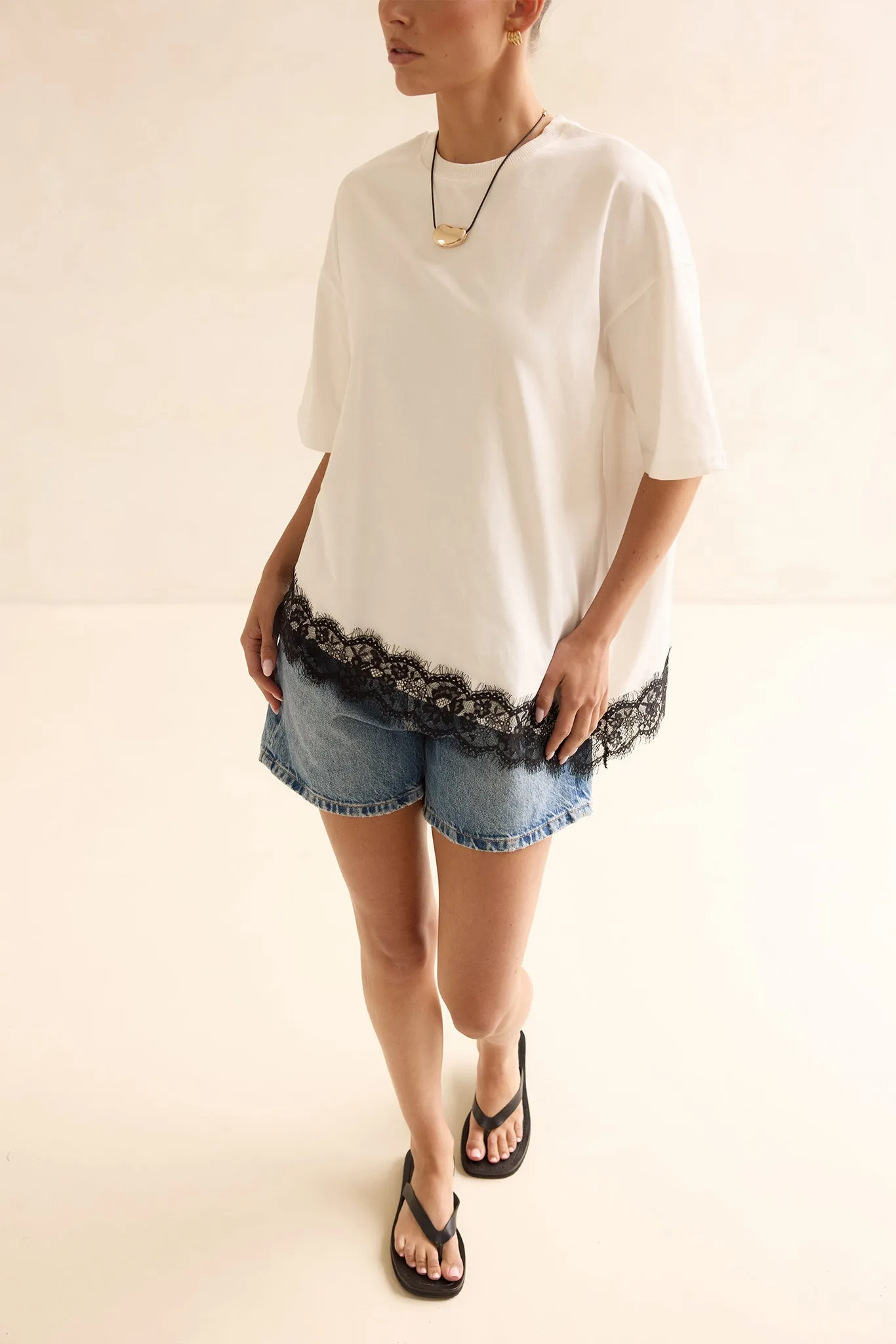 Nora Tee (White/Black) sold by Runway Scout product image thumbnail 3