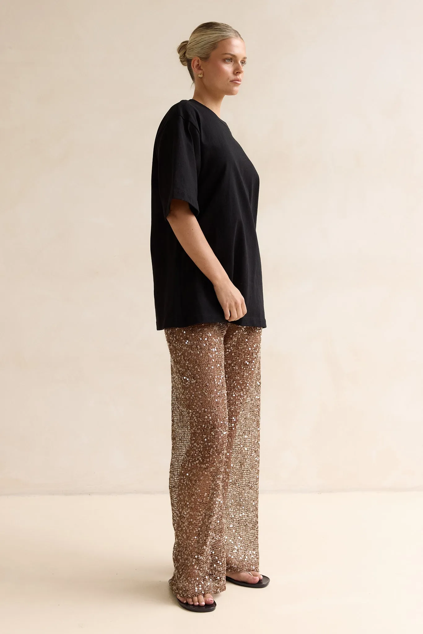 Edela Sequin Pant (Chocolate) sold by Runway Scout product image thumbnail 4