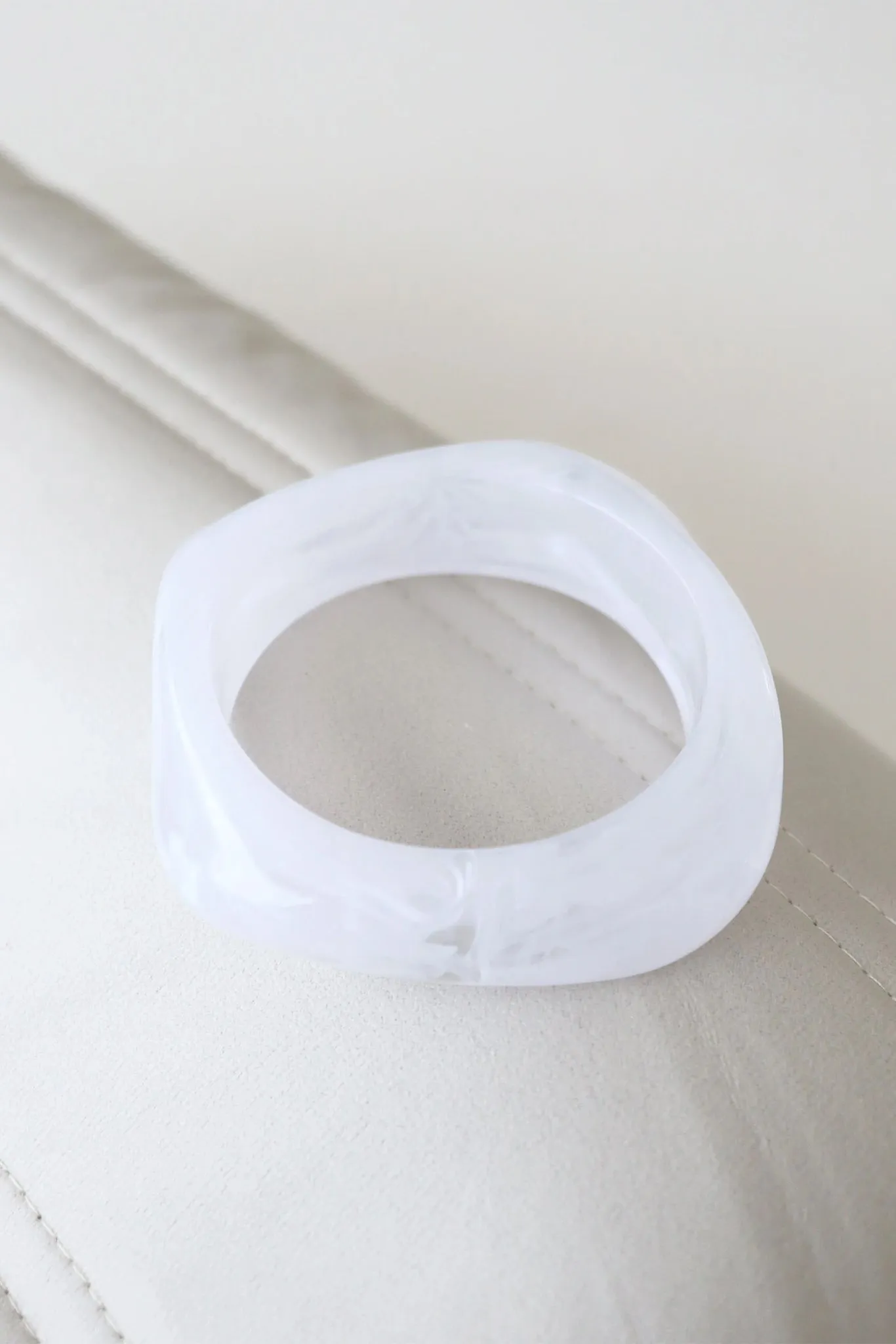 Argo Resin Bangle (White) sold by Runway Scout product image thumbnail 2