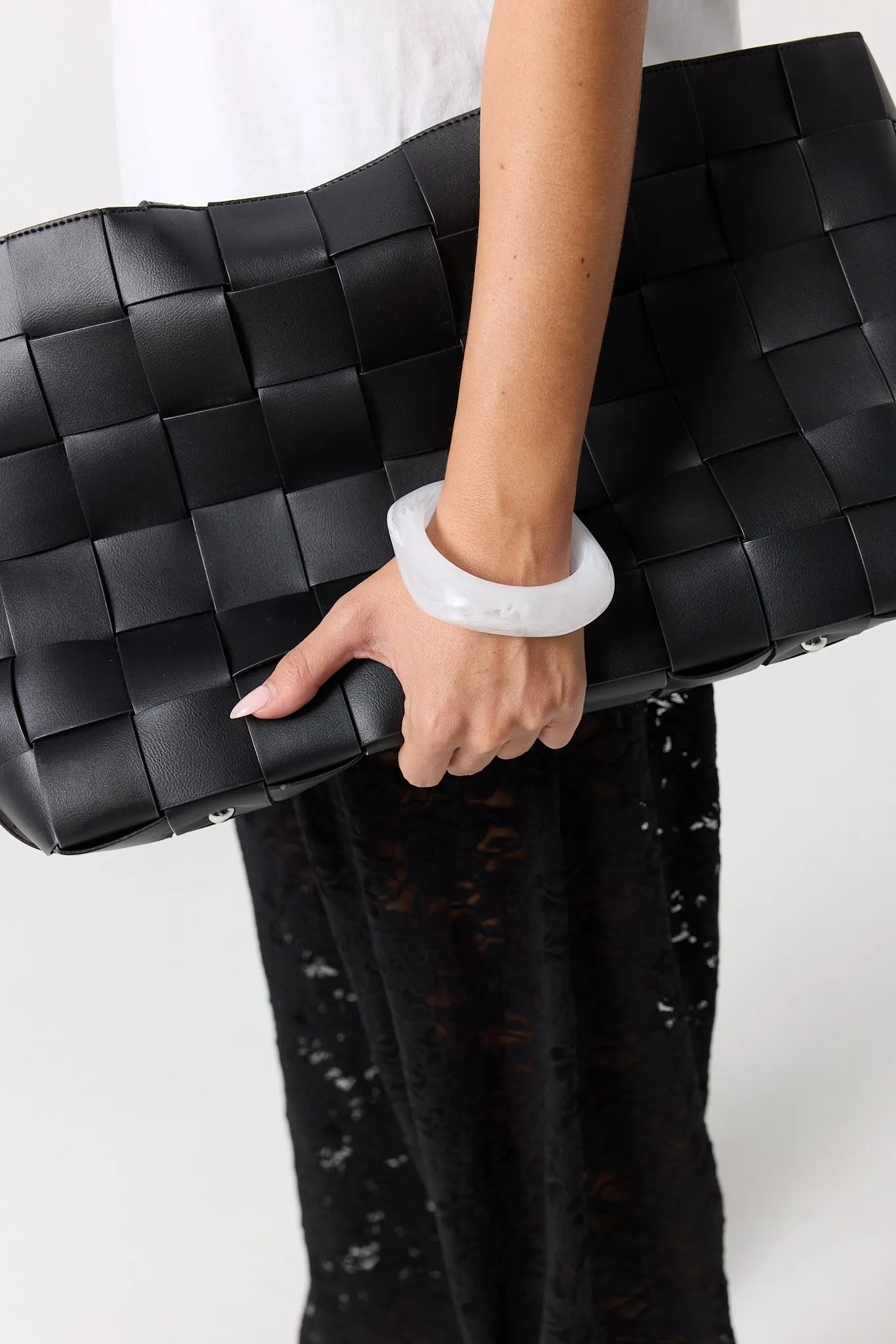 Argo Resin Bangle (White) sold by Runway Scout product image thumbnail 4