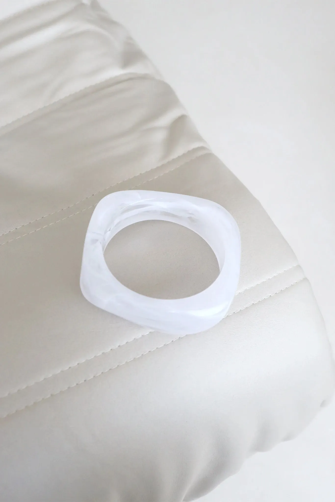 Argo Resin Bangle (White) sold by Runway Scout product image thumbnail 3