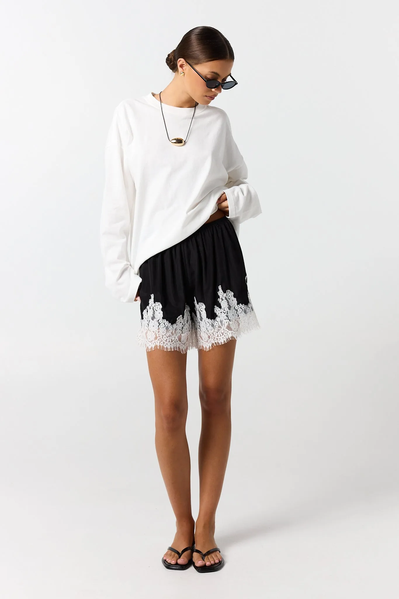 Cody Lace Short (Black) sold by Runway Scout product image thumbnail 3