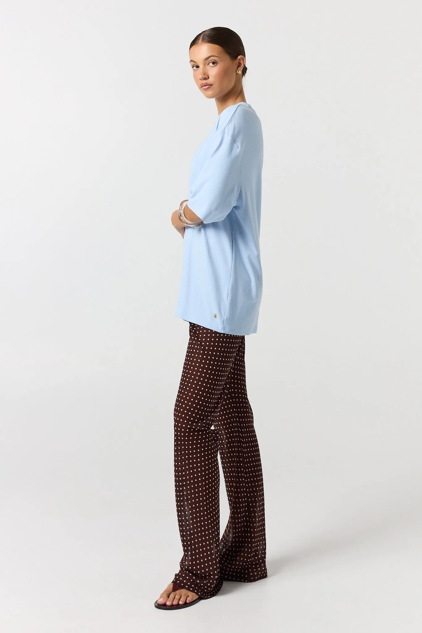 Zoe Pant (Choc Micro Polka) sold by Runway Scout product image thumbnail 3