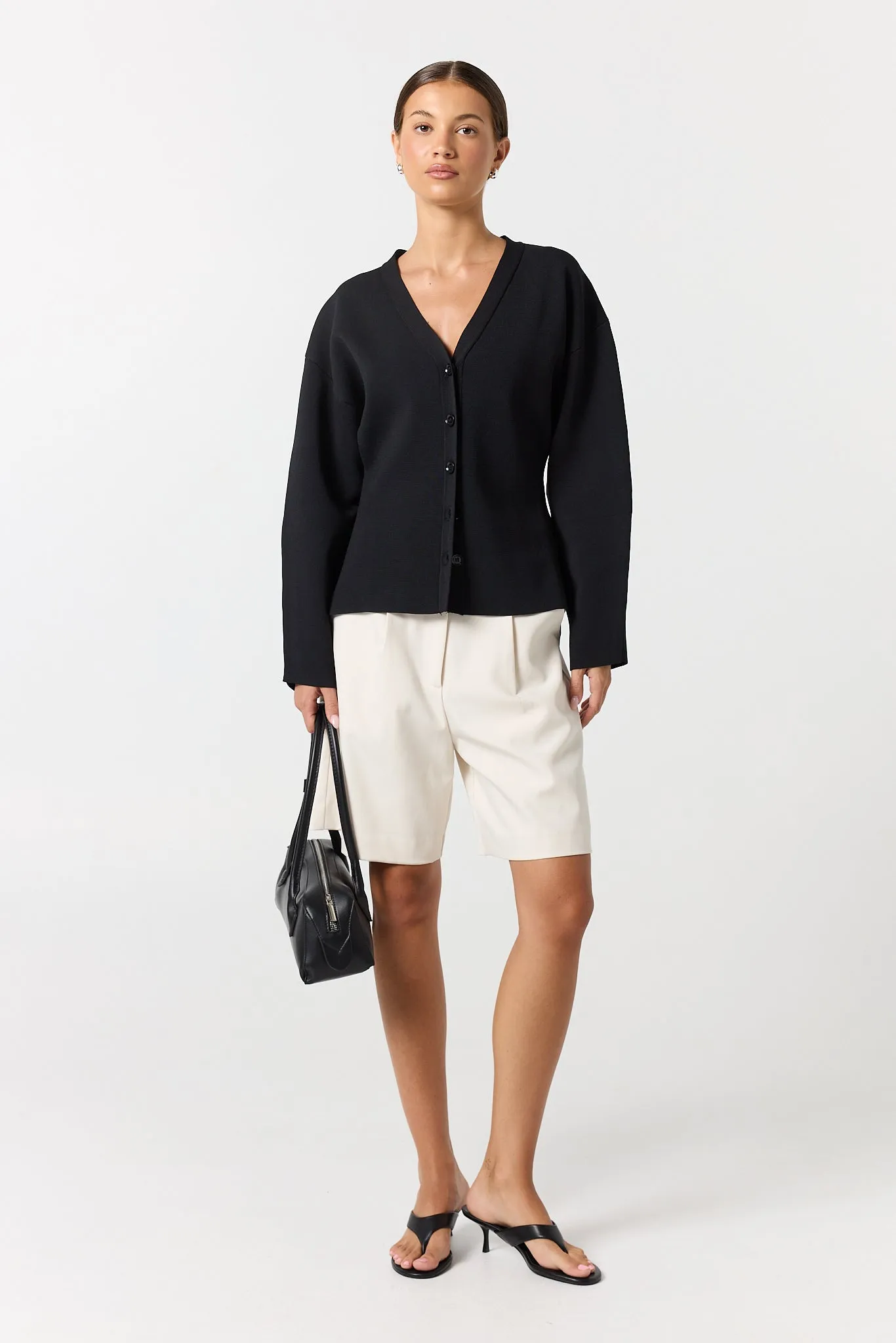 Matilda Cinched Cardigan (Black) sold by Runway Scout product image thumbnail 3