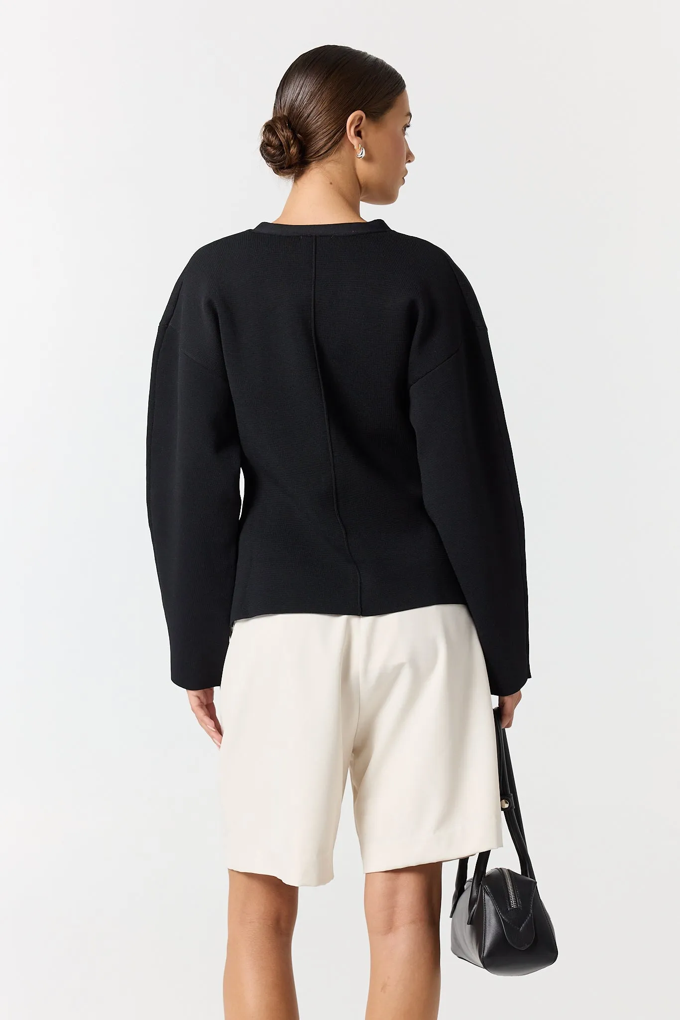 Matilda Cinched Cardigan (Black) sold by Runway Scout product image thumbnail 4