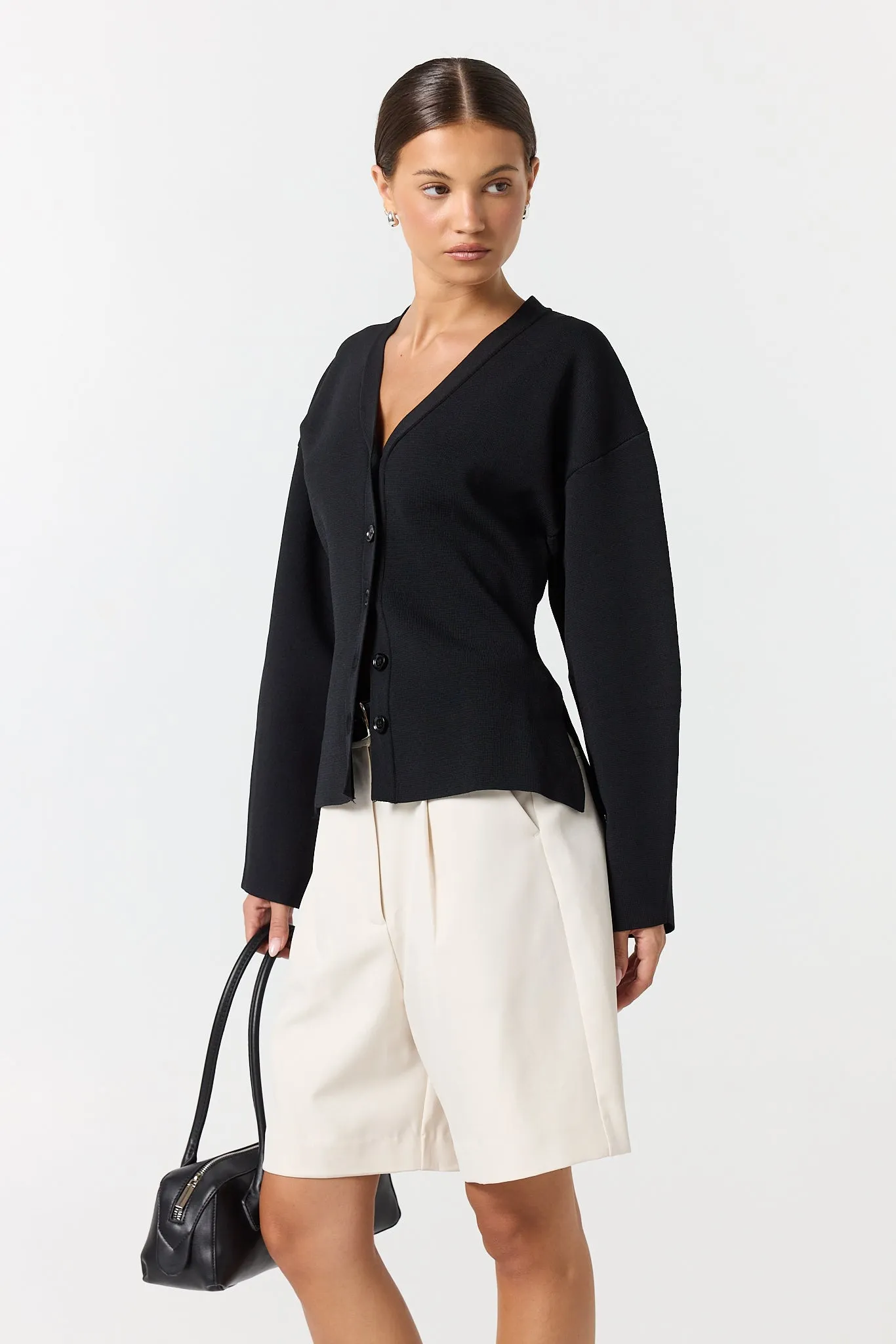 Matilda Cinched Cardigan (Black) sold by Runway Scout product image thumbnail 5
