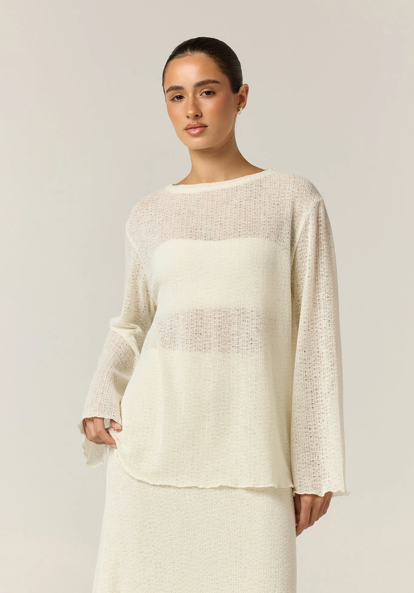 Goldie Knit Set (Cream) sold by Runway Scout product image thumbnail 4