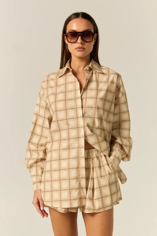 Blake Shirt (Beige) made by Runway Scout