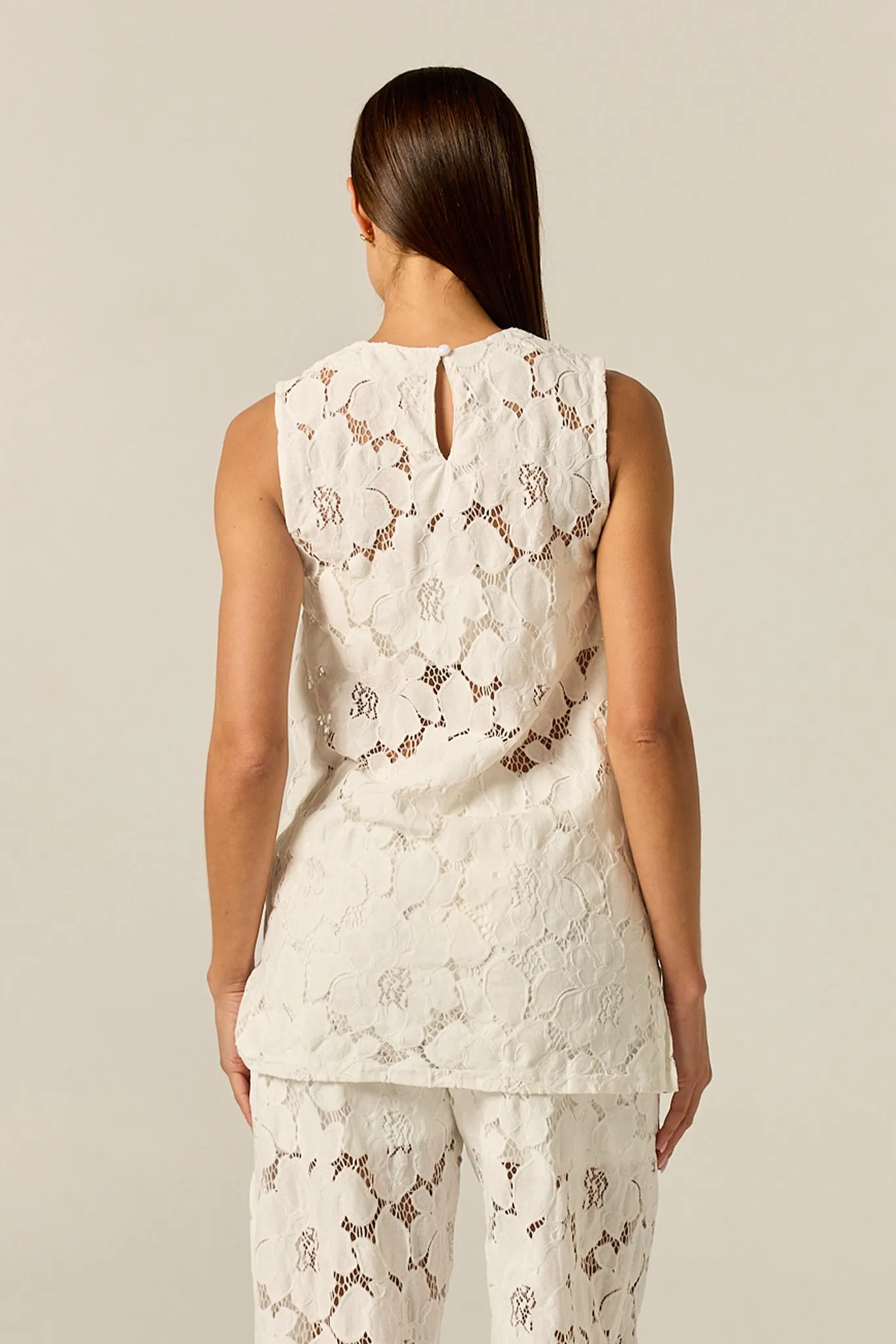 Jocelyn Lace Top (White) sold by Runway Scout product image thumbnail 5