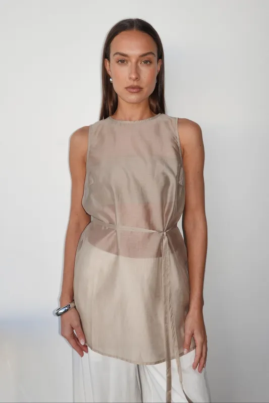 Wynn Tunic Top (Olive) made by Runway Scout