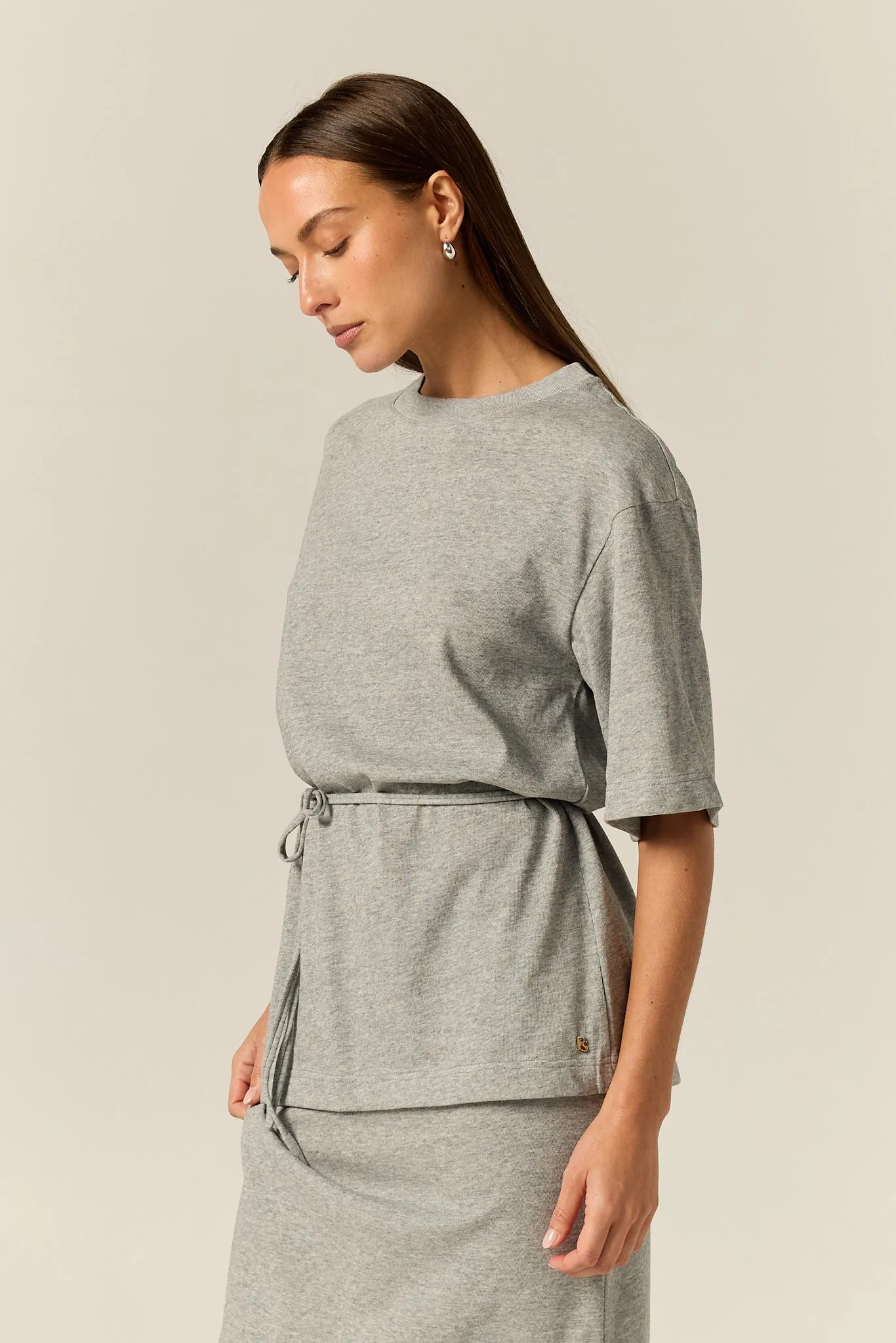Noa Belted Tee (Grey) sold by Runway Scout product image thumbnail 5