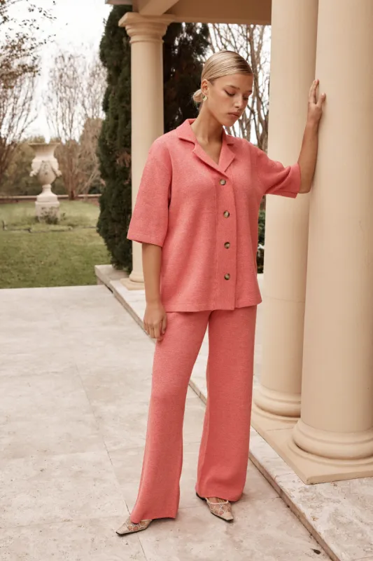 Viola Knit Pant (Pink) sold by Runway Scout
