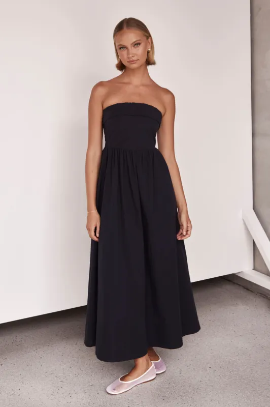 Tulare Maxi Dress (Navy) sold by Runway Scout