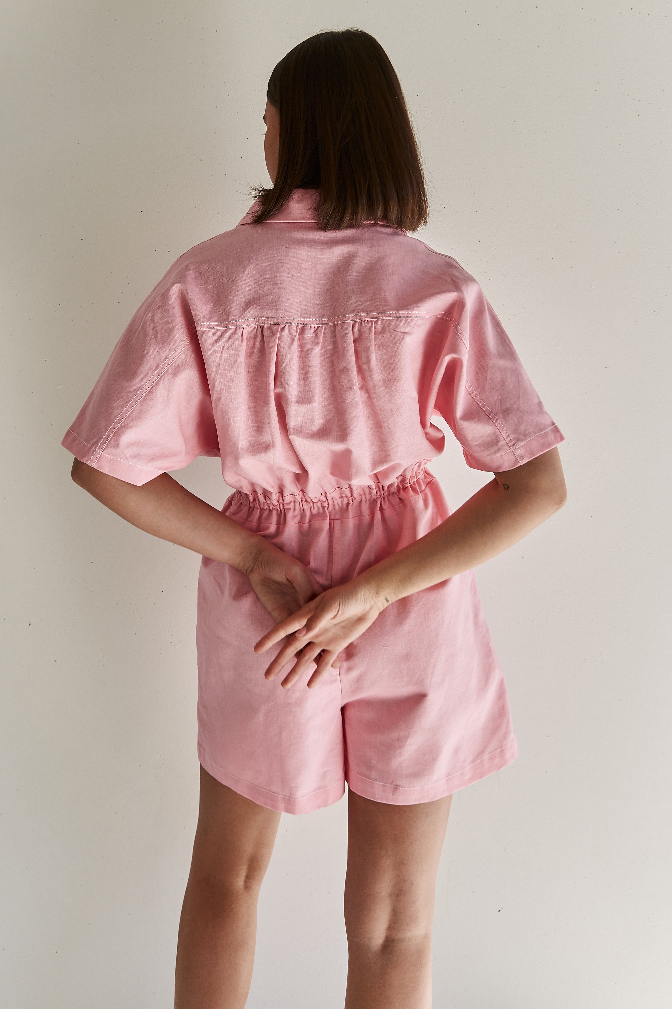 Nelle Playsuit (Pink) sold by Runway Scout product image thumbnail 5