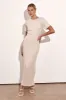 Isha Maxi Dress (Beige) sold by Runway Scout