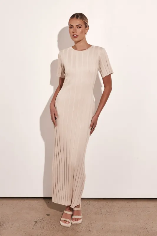 Isha Maxi Dress (Beige) sold by Runway Scout