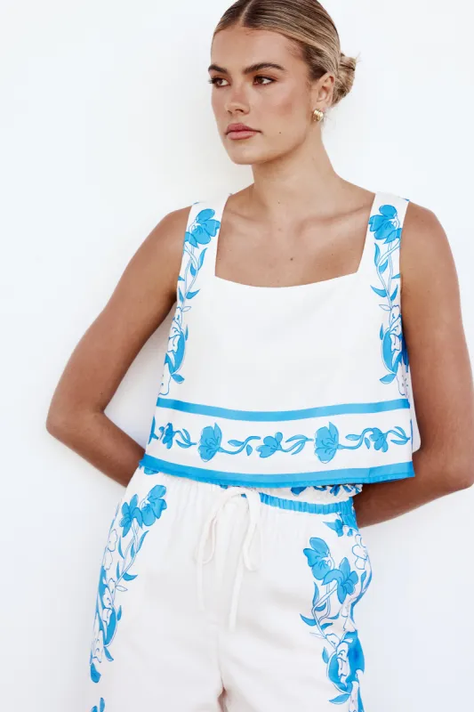 Fern Top (Blue) sold by Runway Scout