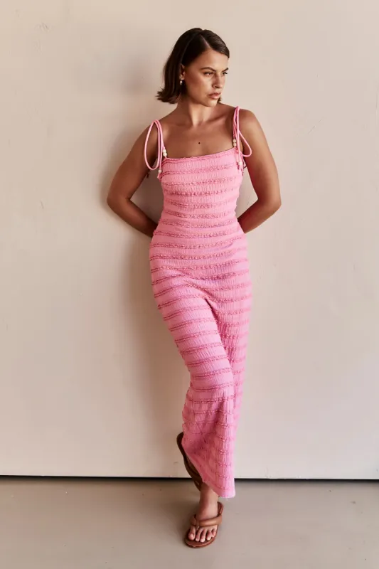 Alessia Maxi Dress (Pink) sold by Runway Scout