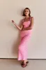 Alessia Maxi Dress (Pink) sold by Runway Scout