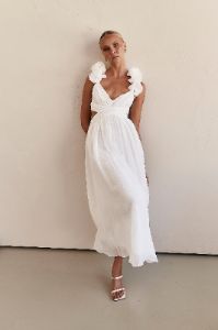 Luana Maxi Dress (White) sold by Runway Scout