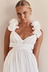 Luana Maxi Dress (White) sold by Runway Scout