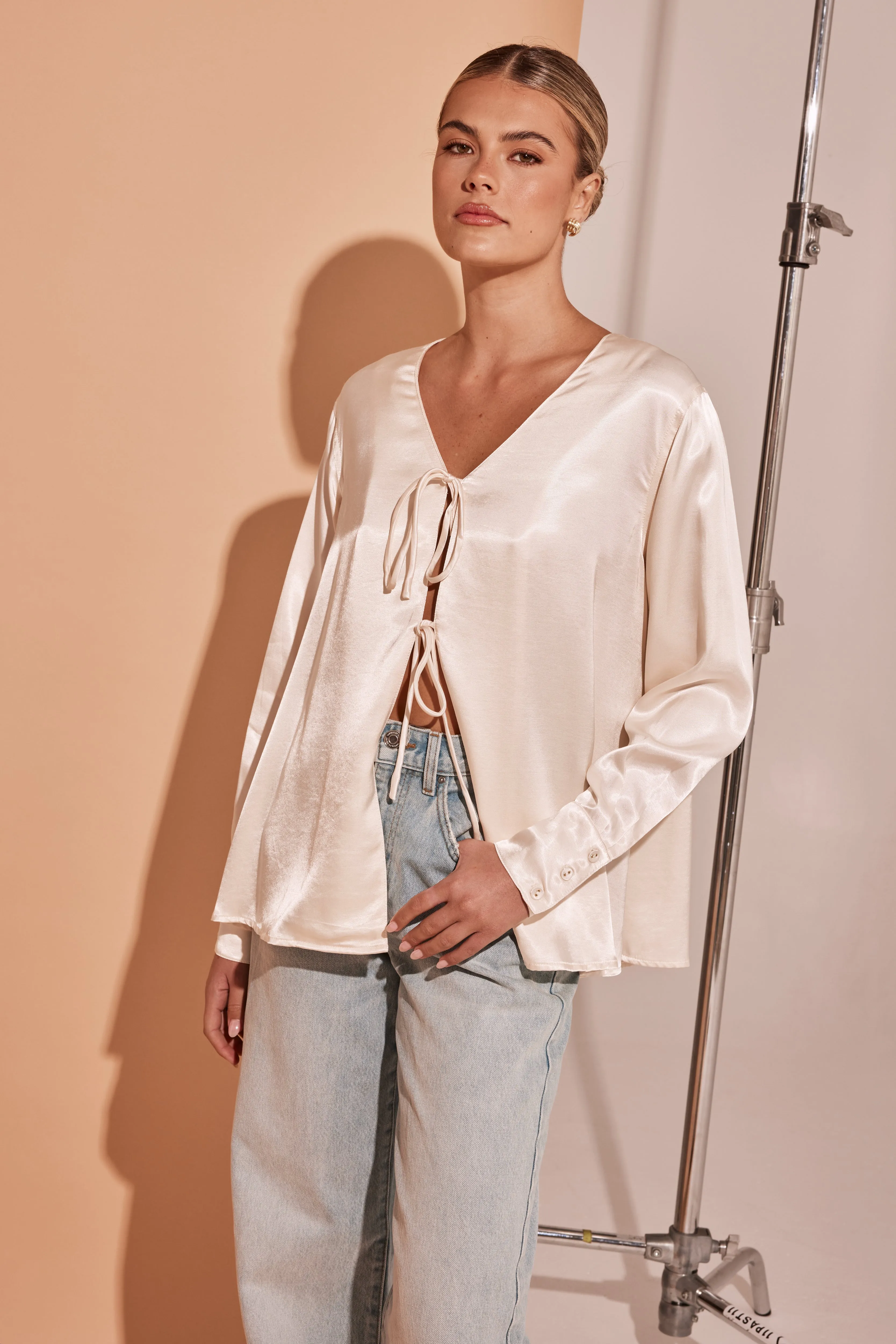 Esme Top (Cream) sold by Runway Scout