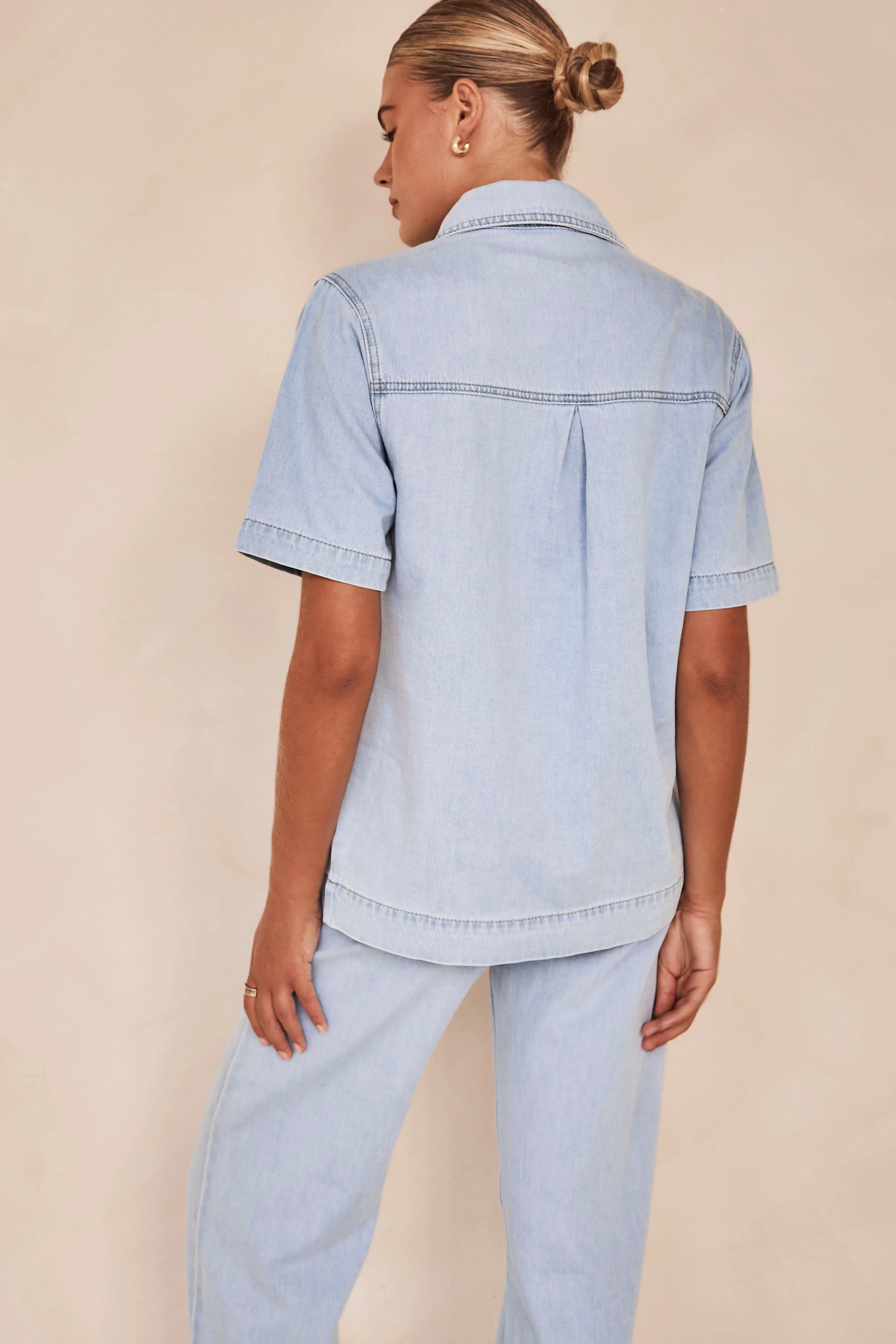 Riley Shirt (Blue) sold by Runway Scout product image thumbnail 5