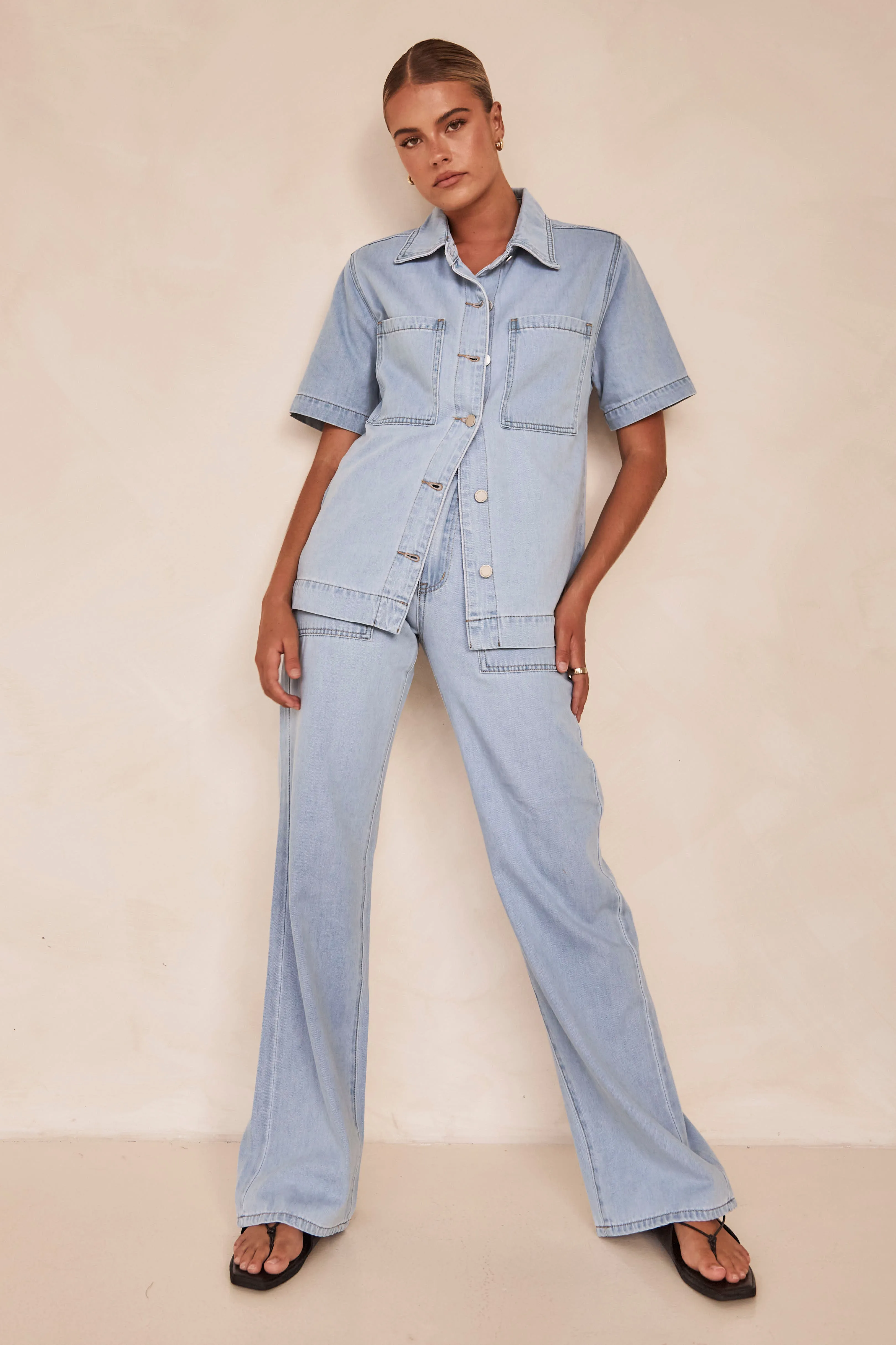 Riley Shirt (Blue) sold by Runway Scout product image thumbnail 3
