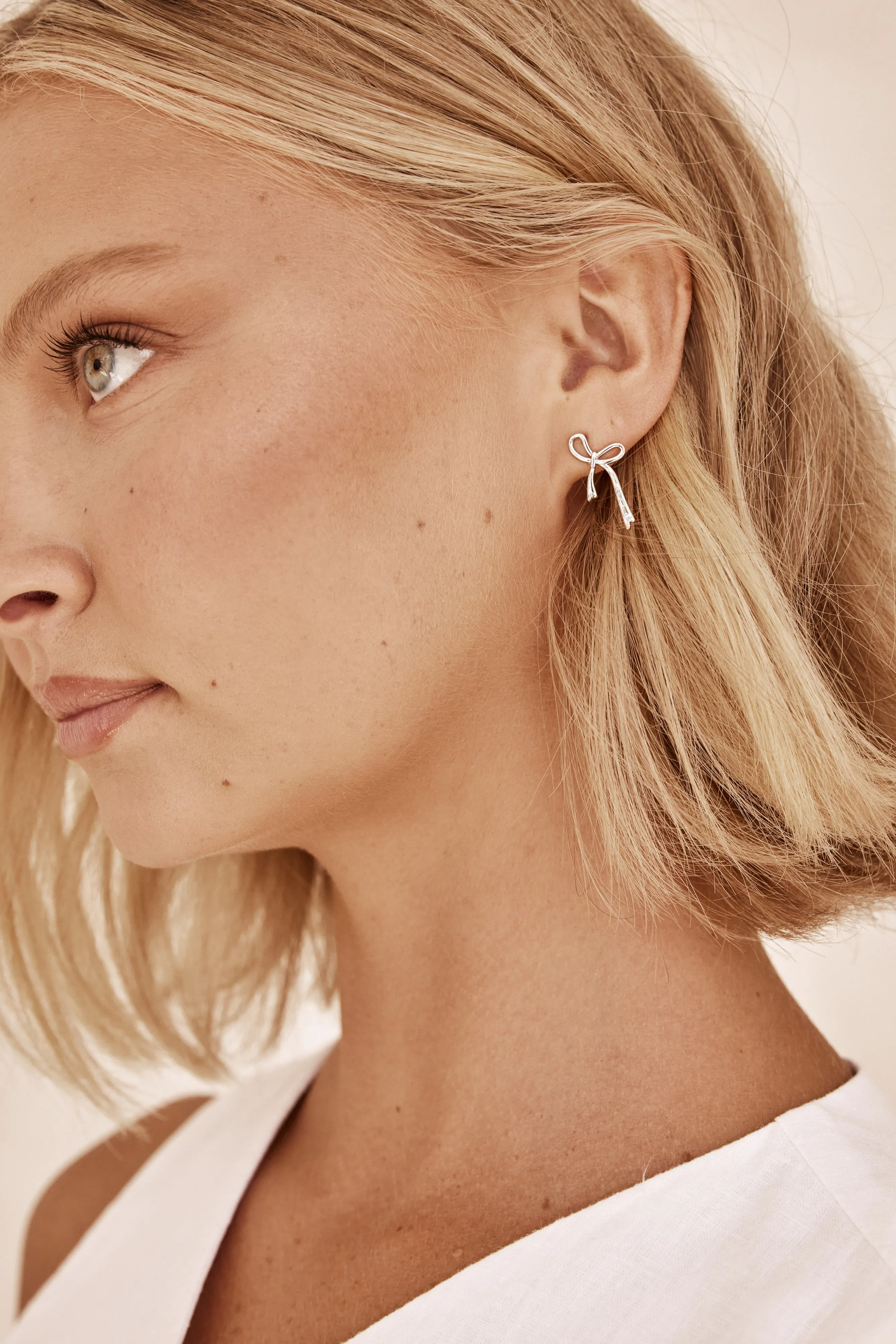 Ollie Earrings (Silver) sold by Runway Scout product image thumbnail 2