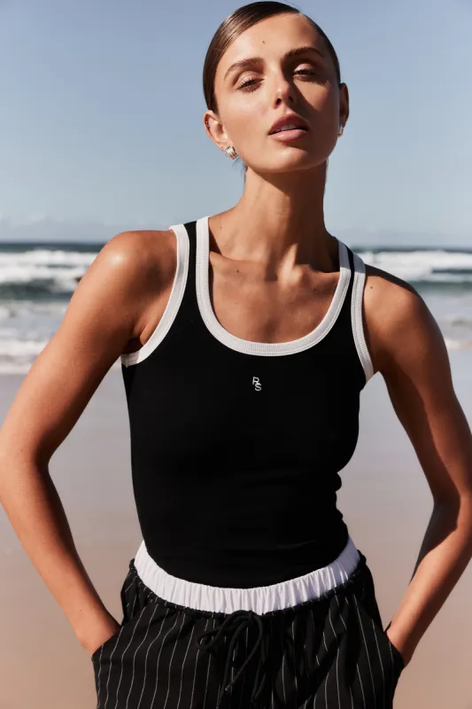 Campbell Top (Black) sold by Runway Scout