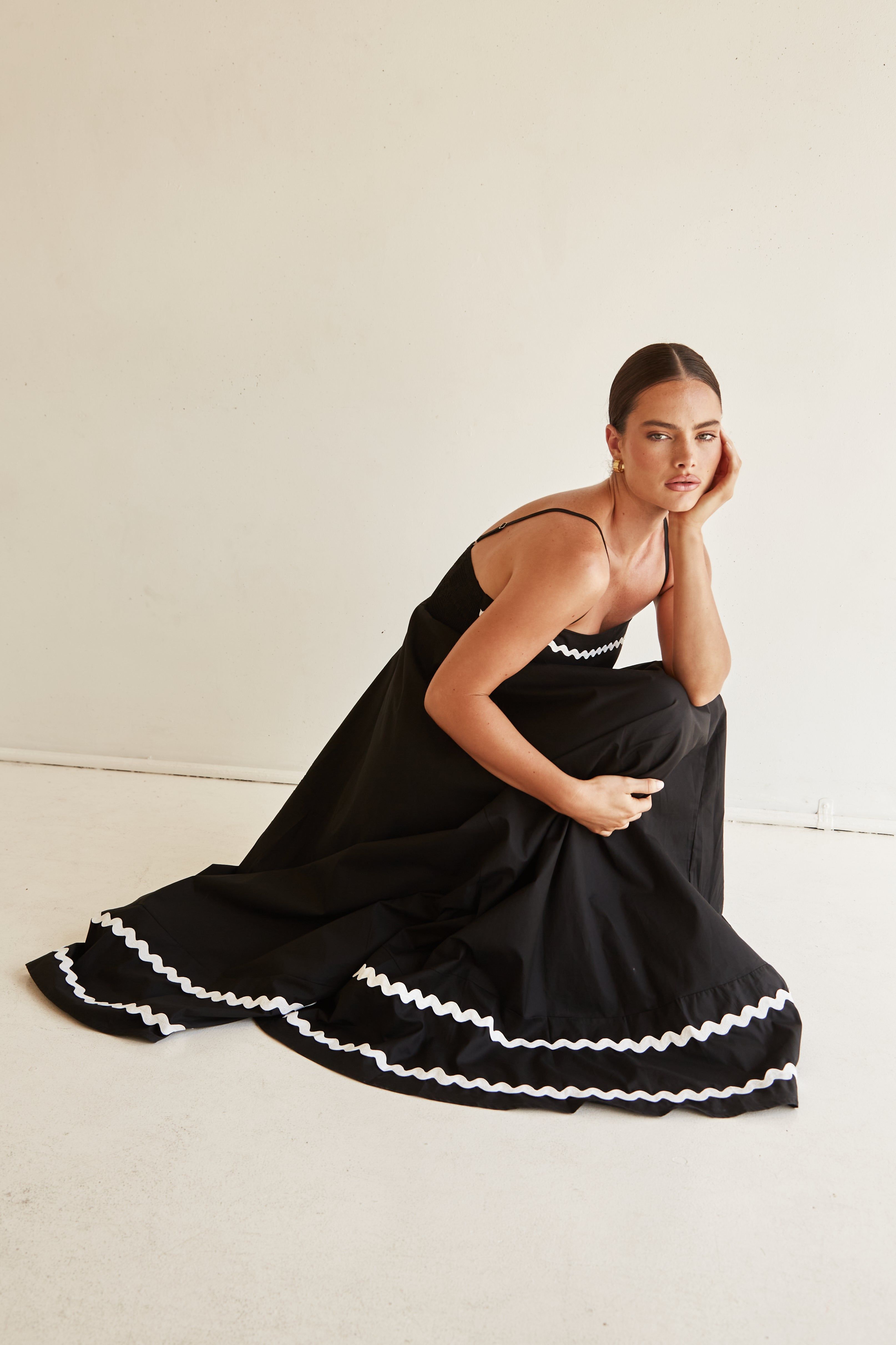 Noa Maxi Dress (Black) sold by Runway Scout product image thumbnail 4