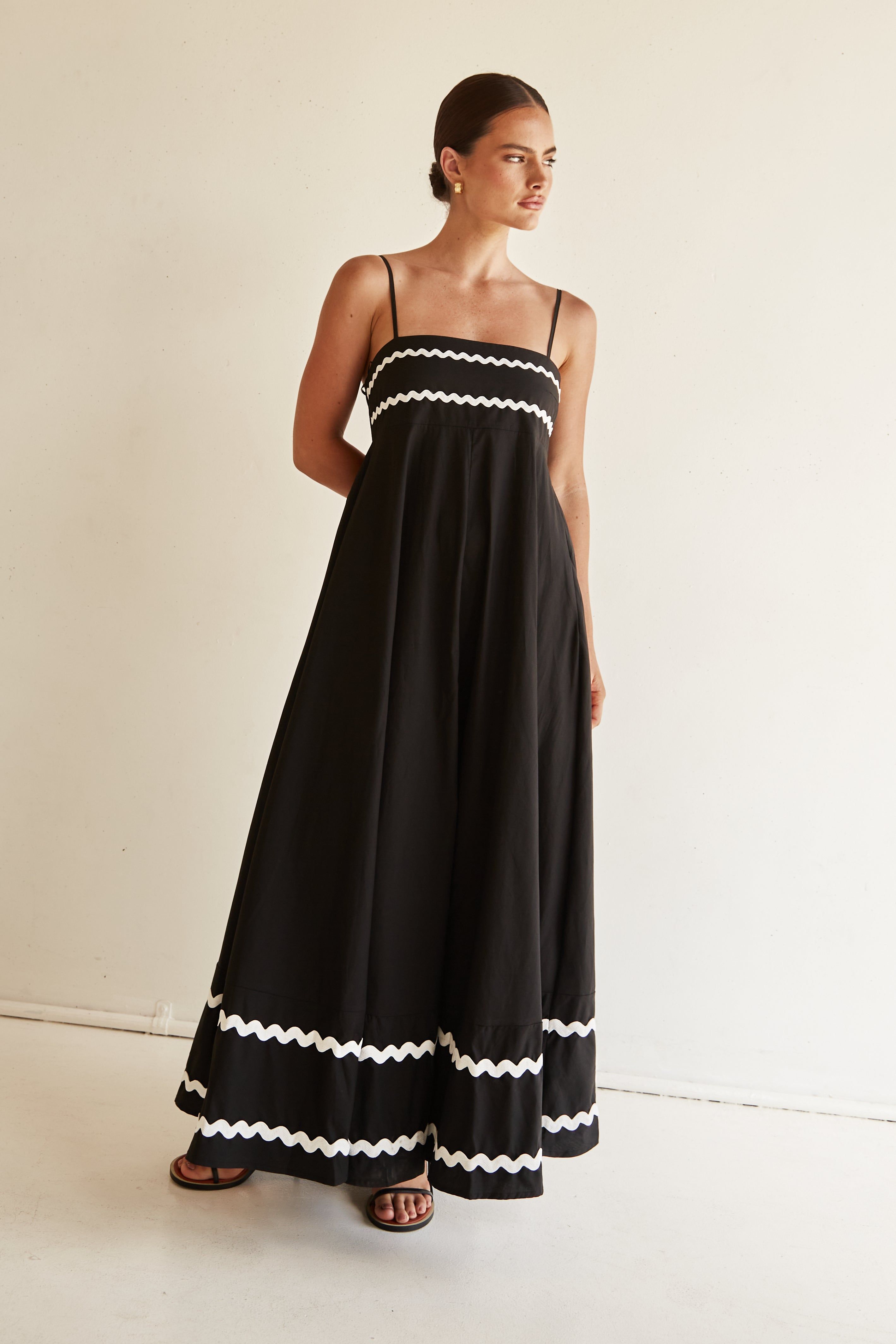 Noa Maxi Dress (Black) sold by Runway Scout