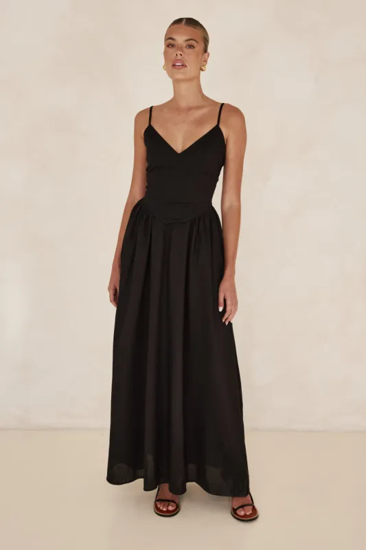 Piper Maxi Dress (Black) sold by Runway Scout