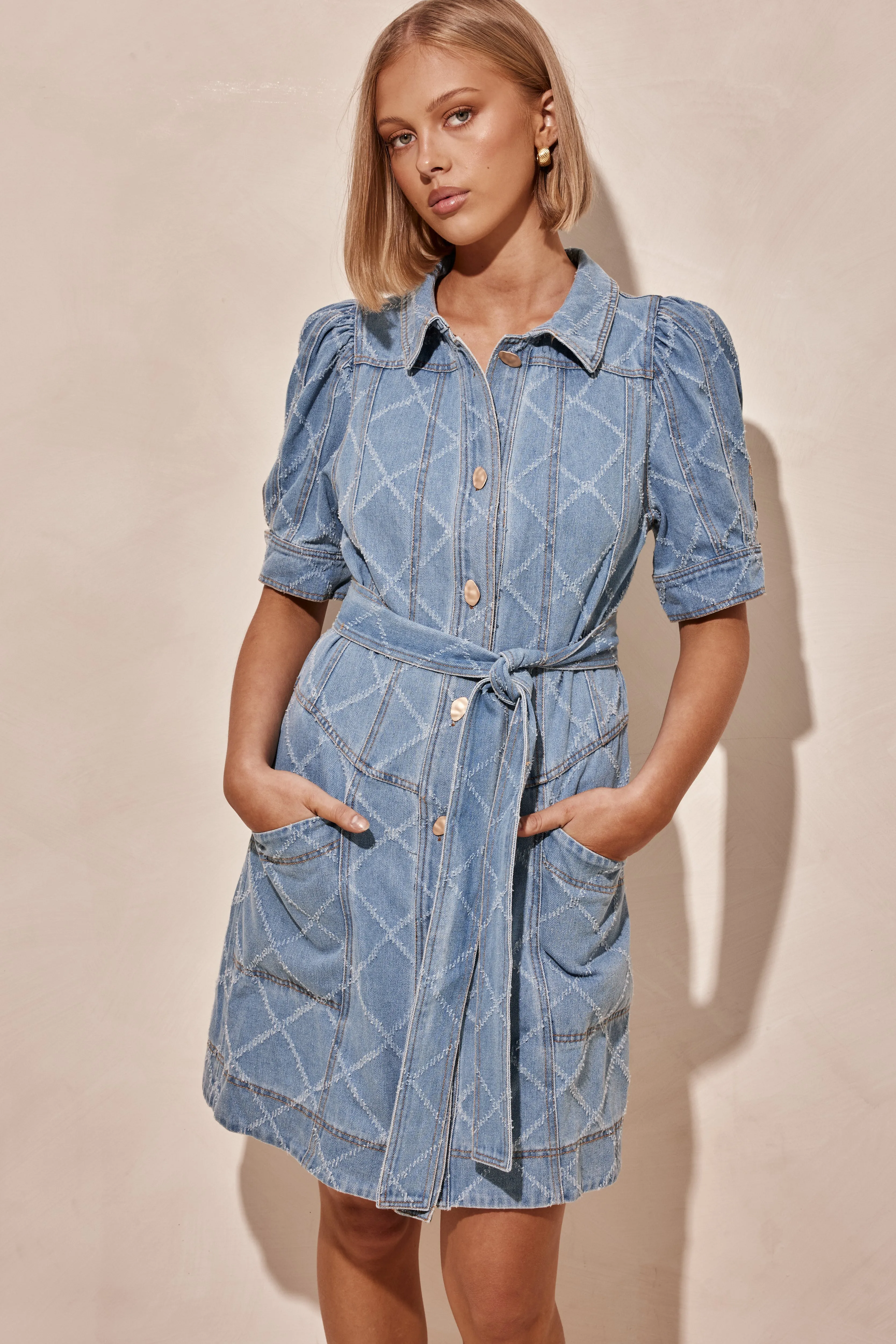 Lyra Denim Dress (Blue) sold by Runway Scout product image thumbnail 2