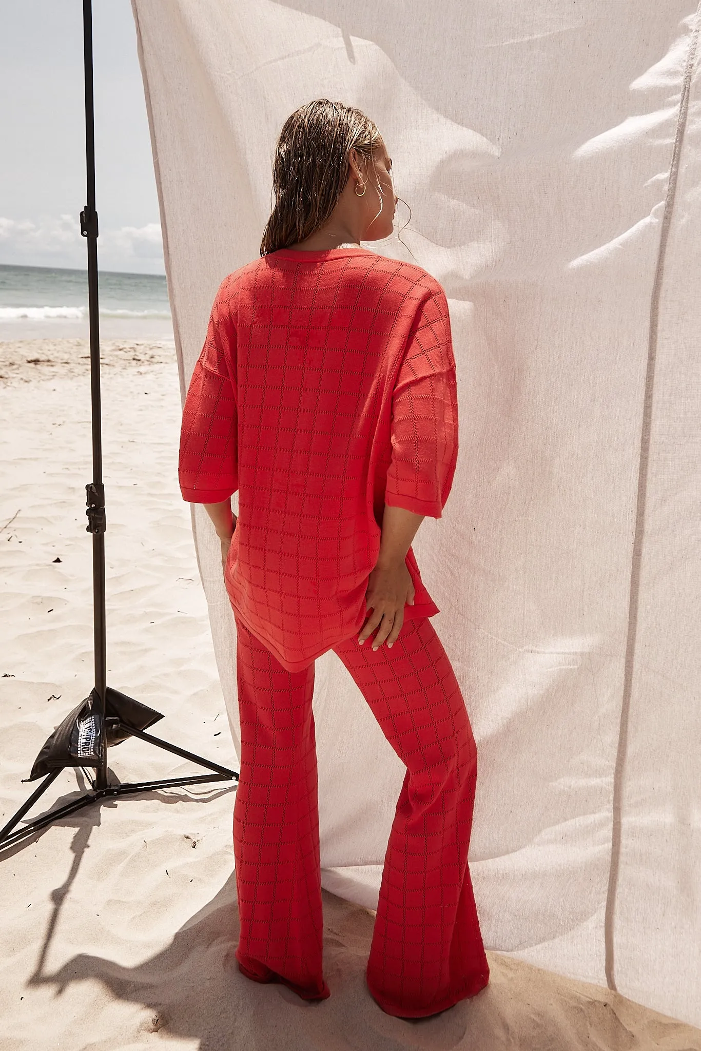 Aime Knit Pants (Red) sold by Runway Scout product image thumbnail 4