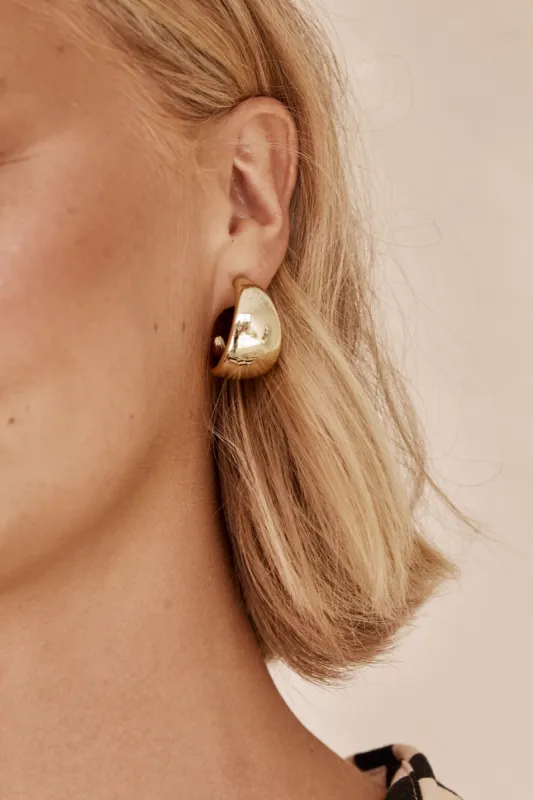 Nylah Earrings (Gold) sold by Runway Scout