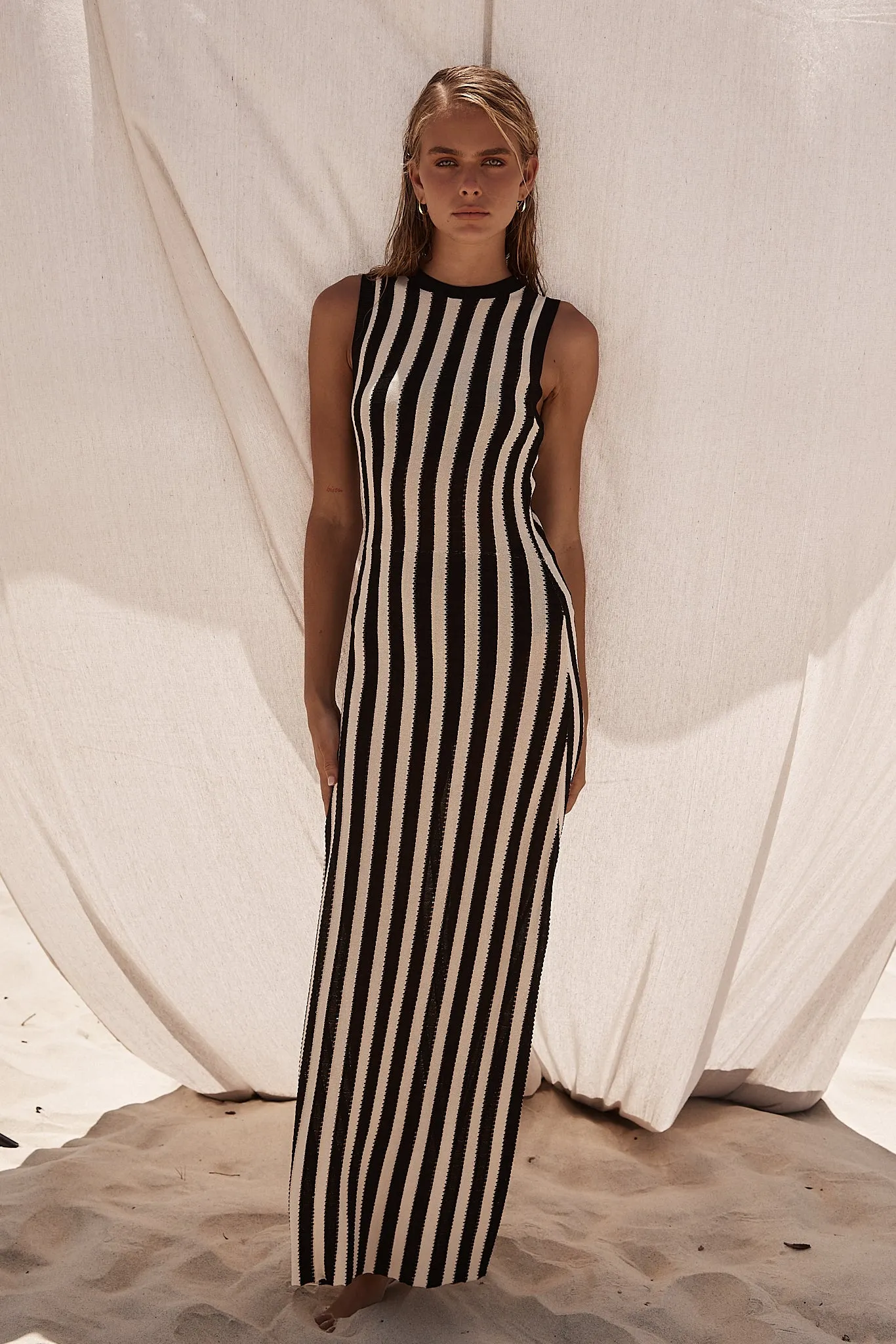 Leon Knit Maxi Dress (Black) sold by Runway Scout product image thumbnail 3