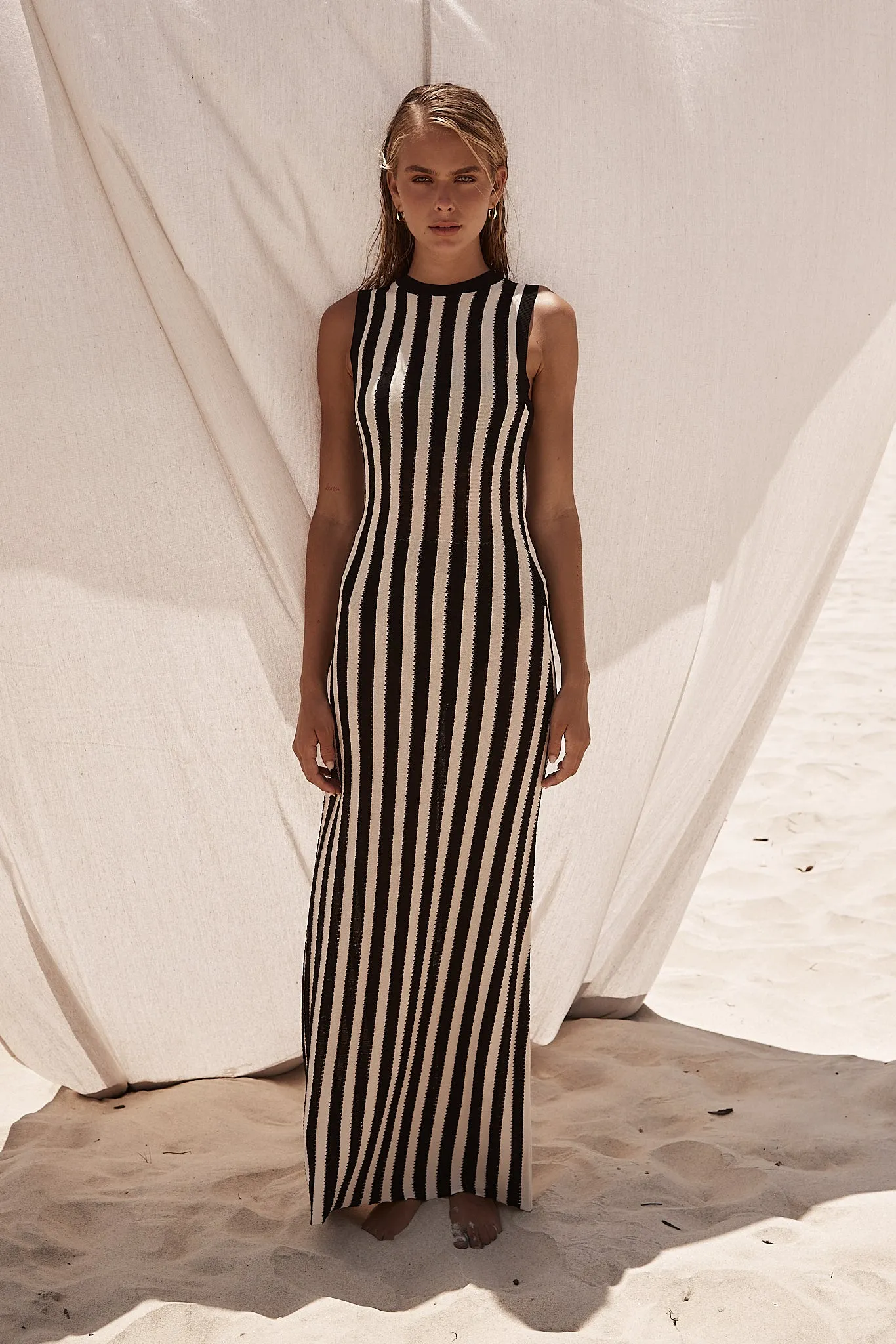 Leon Knit Maxi Dress (Black) sold by Runway Scout product image thumbnail 2