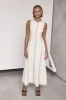 Blane Ribbed Maxi Dress (Cream) sold by Runway Scout