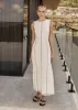 Blane Ribbed Maxi Dress (Cream) sold by Runway Scout
