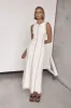 Blane Ribbed Maxi Dress (Cream) sold by Runway Scout
