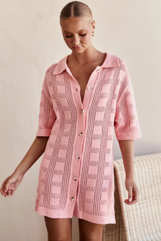 Parisian Sun Dress (Pink) sold by Runway Scout